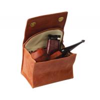 Chacom Small Leather Tobacco Pouch - Tan