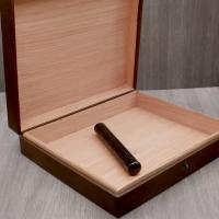 Chacom CIG-R Travel Humidor - Brown Leather with Cedar Lining (10 Cigar Capacity)