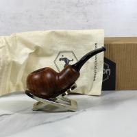 Chacom Reverse Calabash Matte Brown Bent Pipe (CH400)