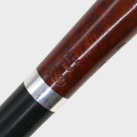 Chacom Vieille Bruyere 159 Mahogany Smooth Metal Filter Fishtail Pipe (CH507)  - End of Line