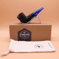 Chacom Reverse Calabash Sandblasted Noire Fishtail Pipe (CH615)