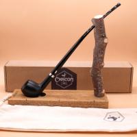 Chacom Vieille Bruyere 159 Black Smooth Metal Filter Fishtail Pipe (CH625) - End of Line
