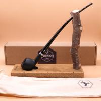 Chacom Vieille Bruyere 228 Black Smooth Metal Filter Fishtail Pipe (CH627)