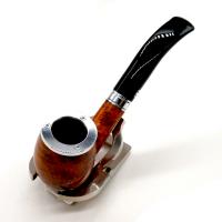 Chacom Baccara Orange 43 Smooth Bent 9mm Metal Filter Adapter Fishtail Pipe (CH727)