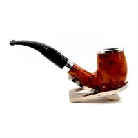 Chacom Baccara Orange 43 Smooth Bent 9mm Metal Filter Adapter Fishtail Pipe (CH727)