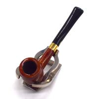 Chacom Old Briar 106 Natural Smooth Metal Filter Fishtail Pipe (CH753)