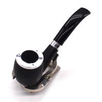 Chacom Baccara 43 Sandblast Bent 9mm Metal Filter Adapter Fishtail Pipe (CH763)