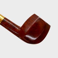 Chacom Old Briar 159P Natural Smooth Metal Filter Fishtail Pipe (CH814)