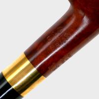 Chacom Old Briar 159P Natural Smooth Metal Filter Fishtail Pipe (CH814)