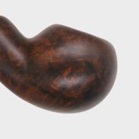 Chacom Reverse Calabash Matte Brown Bent Pipe (CH857)