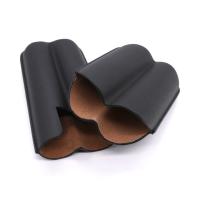 Angelo Black Leather Cigar Case - Holds 2 Cigars - 70 Ring Gauge