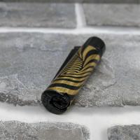 Clipper Gift Metal Flint Lighter - Black & Gold Swirl