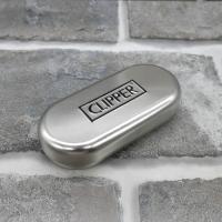 Clipper Gift Metal Flint Lighter - Silver