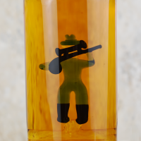 Hunter Figure Tap & 2 Glasses Whisky Decanter (Stylish Whisky) - 40% 350ml