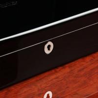 Cigarism Piano Finish Cedar Lined Humidor - Black - 30 Cigar Capacity - End of Line