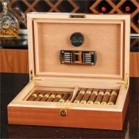 Cigarism Piano Finish Cedar Lined Humidor - Sapele - 30 Cigar Capacity