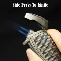 Cigarism Jet Flame Cigar Lighter & Punch Cutter - Blue