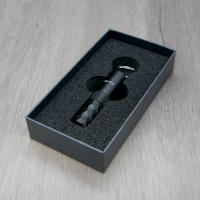 Cigarism Aluminium Alloy Cigar Punch Cutter with Key Ring - Black