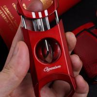 Cigarism Double Jet Flame Lighter & V-Cutter Gift Set - Red