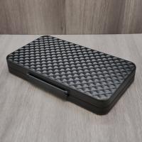 Cigarism Cigar Travel Case - 5 Cigar Capacity - Black Diamond Pattern