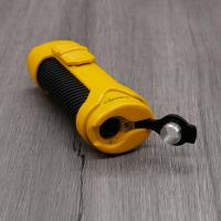 Cigarism Single Torch Jet Flame Cigar Lighter & Punch Cutter - Yellow