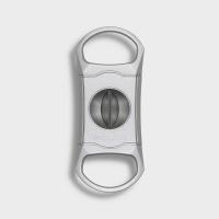 Cigarism V-Cut Cigar Cutter With Case - Sand Silver
