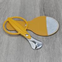 Cigarism Stainless Steel Cigar Cutter Scissors - Yellow