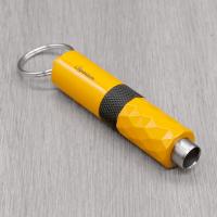 Cigarism Aluminium Alloy Cigar Punch Cutter with Key Ring - Yellow