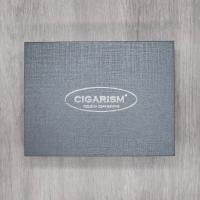Cigarism Double Jet Flame Lighter & Round Cutter Gift Set - Carbon Fibre Black