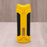 Cigarism Single Torch Jet Flame Lighter & V-Cut Cigar Cutter Gift Set - Yellow