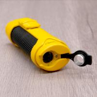 Cigarism Single Torch Jet Flame Lighter & V-Cut Cigar Cutter Gift Set - Yellow