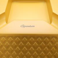 Cigarism Cigar Ashtray - Yellow Diamond Pattern