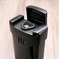 Cigarism Triple Jet Flame Cigar Lighter & Punch Cutter - Black
