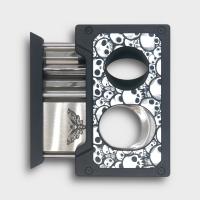 Cigarism Jet Flame Lighter, Cigar Cutter & Ashtray Gift Set - Skull