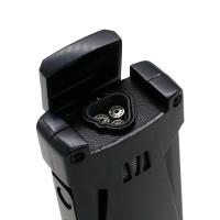 Cigarism Triple Jet Flame Lighter and Cassette Style Cigar Cutter Gift Set - Black