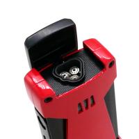 Cigarism Triple Jet Flame Lighter and Cassette Style Cigar Cutter Gift Set - Red