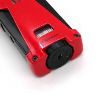 Cigarism Triple Jet Flame Lighter and Cassette Style Cigar Cutter Gift Set - Red