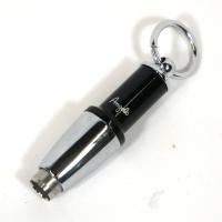 Angelo Key Ring Twist Punch Cigar Cutter - Black & Chrome