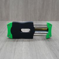 Colibri V-Cut Cigar Cutter - Black & Green