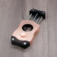 Colibri V-Cut Diamond Cigar Cutter - Rose & Black