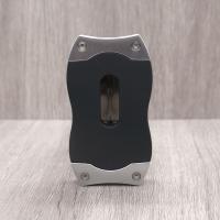 Colibri V-Cut Cigar Cutter - Black and Brushed Chrome