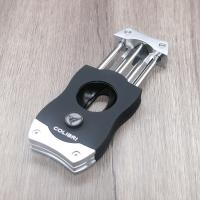Colibri V-Cut Cigar Cutter - Black and Brushed Chrome