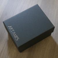 Artamis Large 3oz Four Piece Cup Set In Black Leather Case