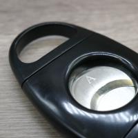 Angelo Black Plastic Twin Blade Cigar Cutter - 58 Ring Gauge