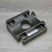 Angelo Rectangle Top Click Open Gunmetal Cigar Cutter - 60 Ring Gauge