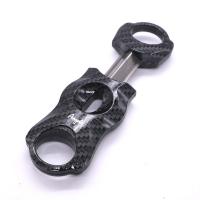 Angelo Faux Carbon V Cut Cigar Cutter - 60 Ring Gauge