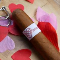 Wedding Cigar Band - BRIDE - Red Celtic Knot Heart Design