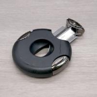 Cigarism Round G10 Semi-Automatic V-Cut Cigar Cutter - Black