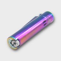 Clipper Gift Metal Jet Flame Lighter - Icy Rainbow