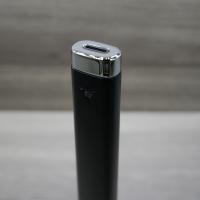 Colibri Aura Jet-Flat Flame Lighter - Black & Chrome